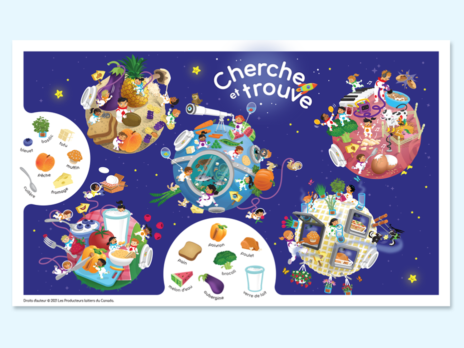 Jeux de cherche et trouve - Dans l'espace