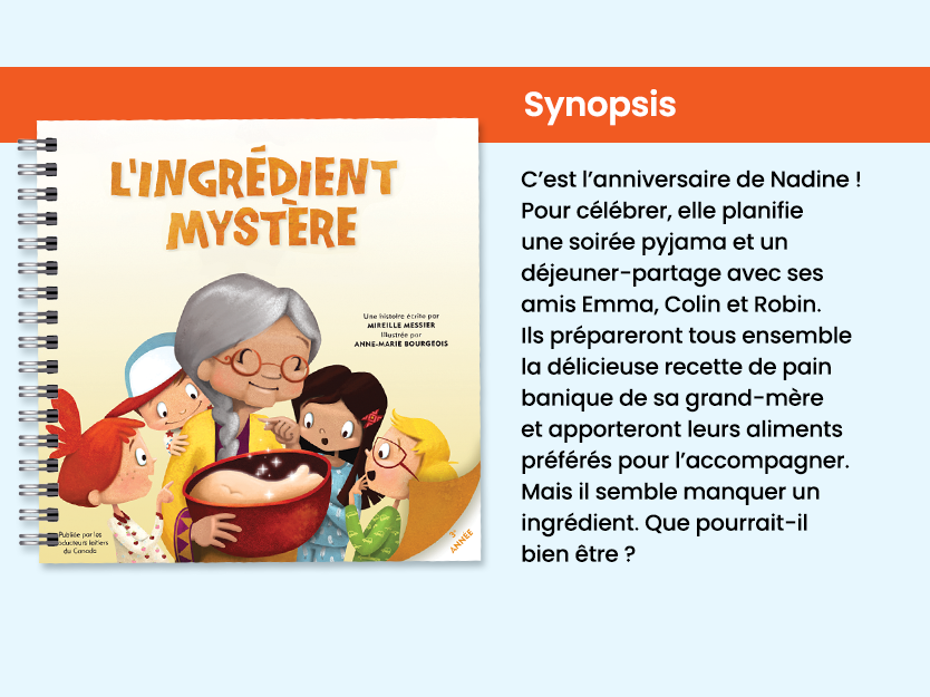 Livre L'ingrédient mystère