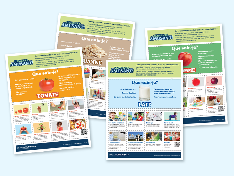 LES ALIMENTS C’EST AMUSANT! 4 feuille d'activités
